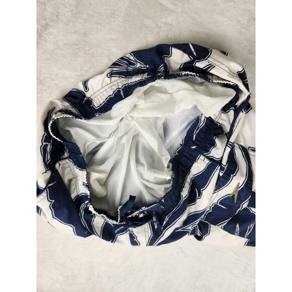 Speedo Swim/Board Shorts Mens Size Large Blue/White Palm Leaves Print - Picture 10 of 12